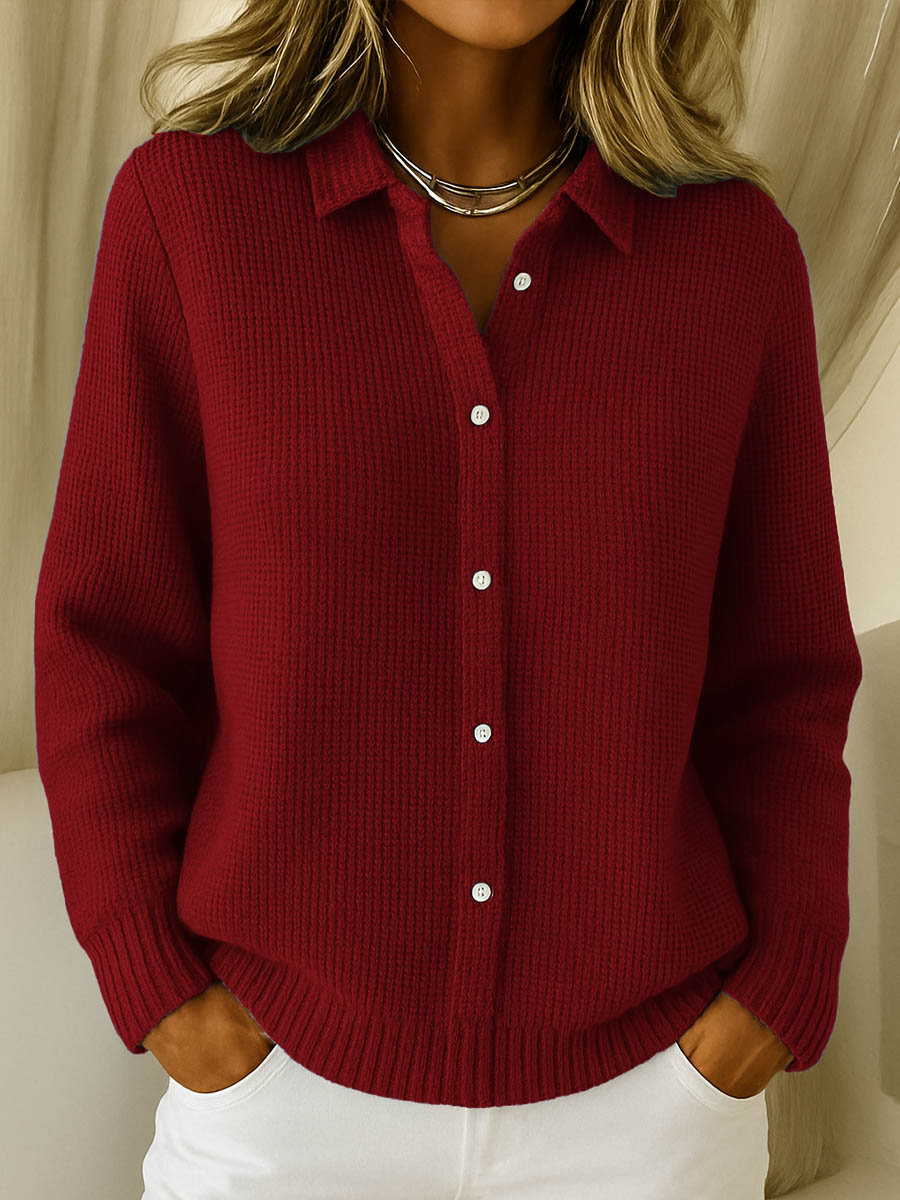 Women's Classic Collared Cardigan